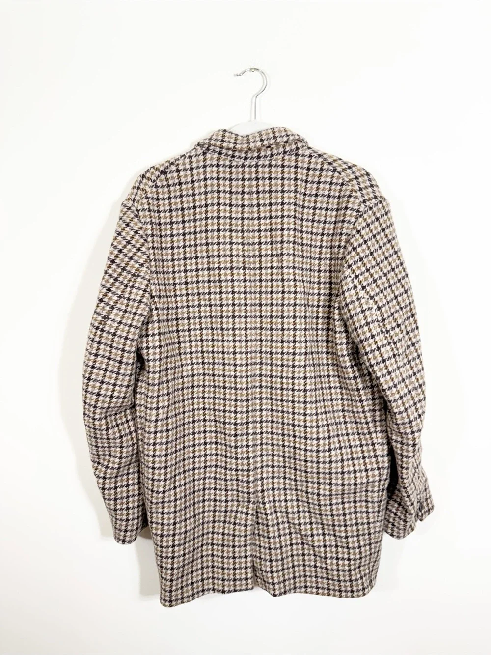 Isabel Marant Étoile Kaito Single-Breasted Houndstooth Wool Blazer Jacket Size 4
